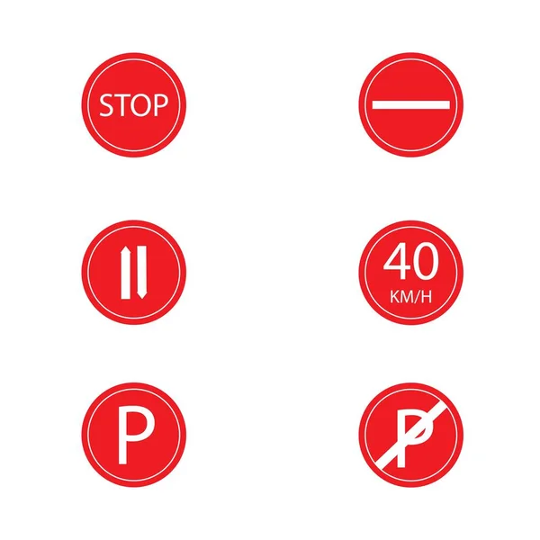 Traffic Sign Illustration Logo Vector — Stock Vector