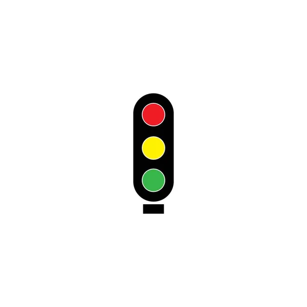 Traffic Light Illustration Icon Logo Vector — Stock Vector