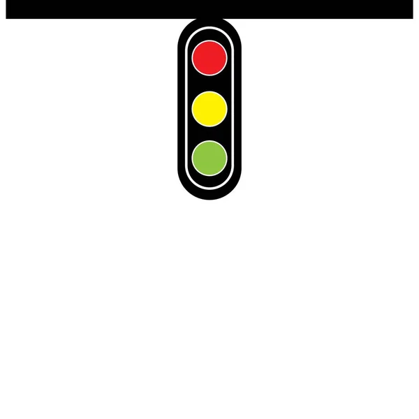 Traffic Light Illustration Icon Logo Vector — Stock Vector