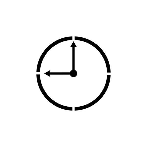 Векторный Дизайн Логотипа Иконки Времени — стоковый вектор