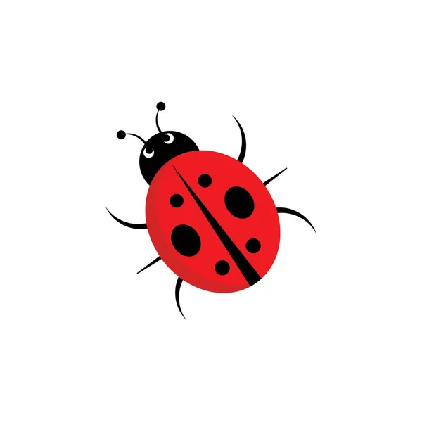 Ladybug Illustration Icône Logo Vectoriel Design — Image vectorielle