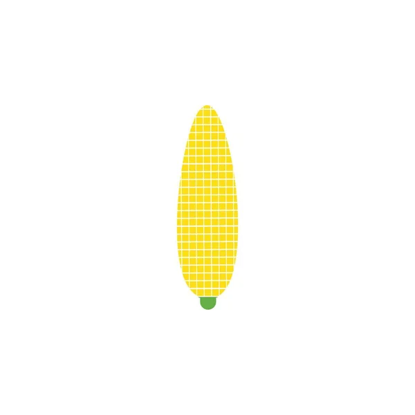Świeża Kukurydza Ilustracja Logo Wektor Projekt — Wektor stockowy