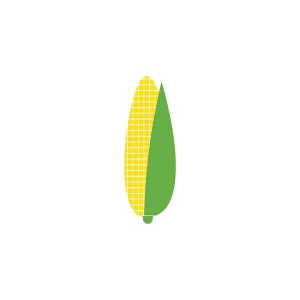 Fresh Corn Illustration Logo Vector Design — Stock Vector
