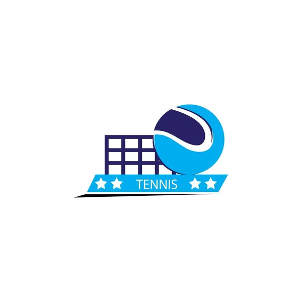Tennis Illustration Icon Logo Vector — Stock Vector