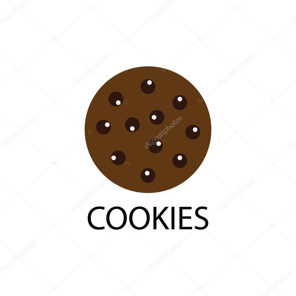 Cookies, biscuit  illustration icon logo vector