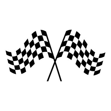 yarış bayrağı çizimi logo vektör tasarımı