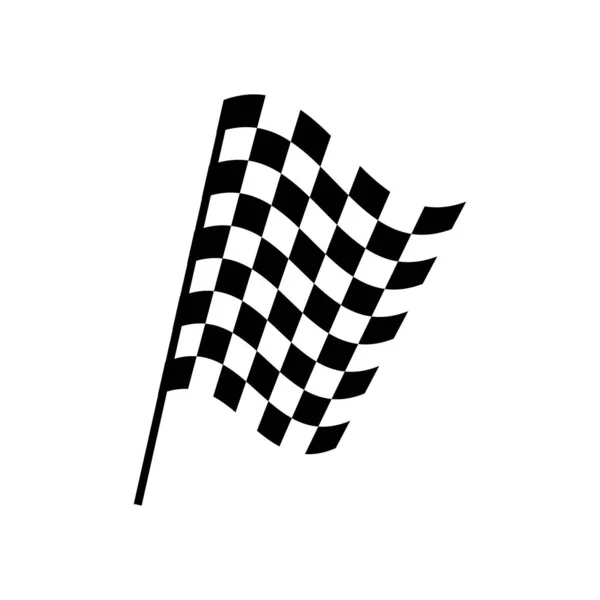 Гоночний Прапор Ілюстрація Логотип Векторний Дизайн — стоковий вектор