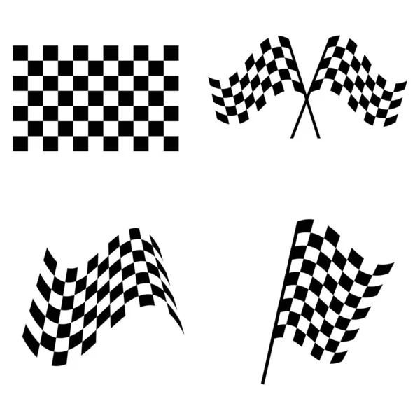 stock vector race flag illustration logo vector design
