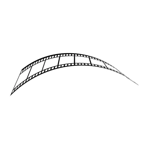 Film Streifen Illustration Logo Vektor Design — Stockvektor