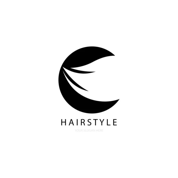 stock vector women hairstyle illustration logo vector
