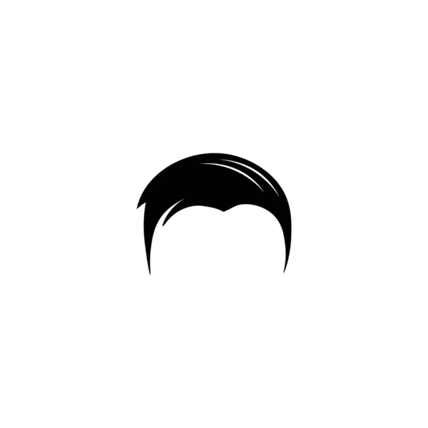 Man Hairstyle Illustration Logo Vector — Stock Vector