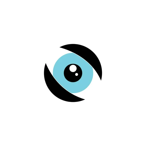 Göz Simgesi Logo Vektör Şablonu Tasarımı — Stok Vektör