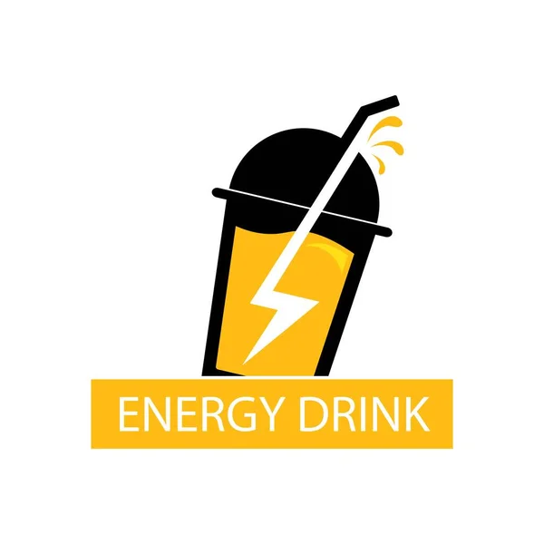 Energy Drink Symbol Logo Vektor Illustration — Stockvektor