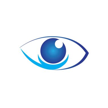 Göz illüstrasyon simgesi logo vektör tasarımı