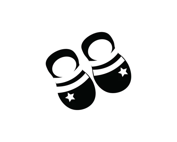 Zapatos Bebé Niño Niña Vector — Vector de stock