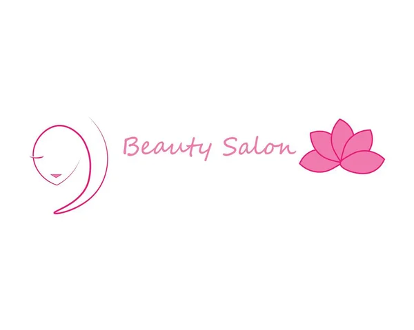 Beauté Femme Style Logo Vecteur — Image vectorielle