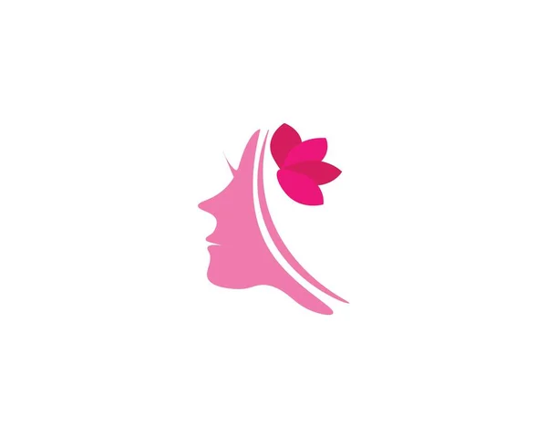 Beleza Mulheres Estilo Logotipo Vetor —  Vetores de Stock