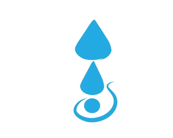 Wektor Logo Ikony Wody — Wektor stockowy