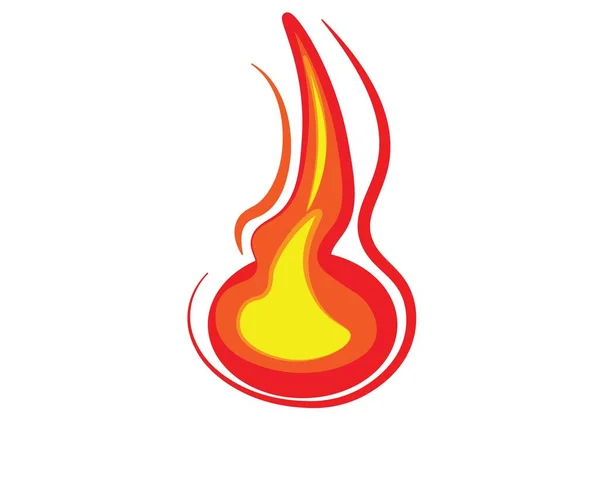 Fire Icon Logo Free Vector — Stock Vector