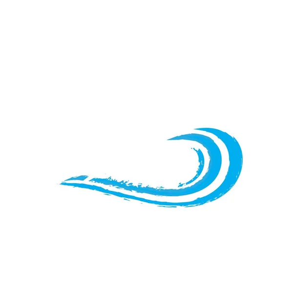 Welle Illustration Symbol Logo Vektor Design — Stockvektor