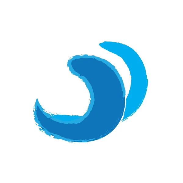 Дизайн Логотипа Иконки Волны — стоковый вектор