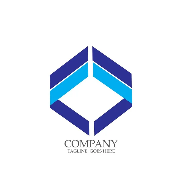 Triangle Illustration Icon Logo Vector Design — Stock Vector