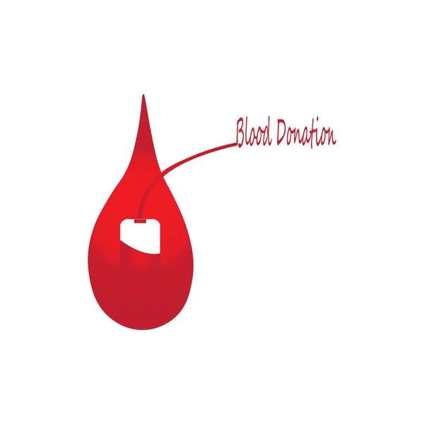 Desenho Vetor Logotipo Ícone Ilustração Sanguínea — Vetor de Stock