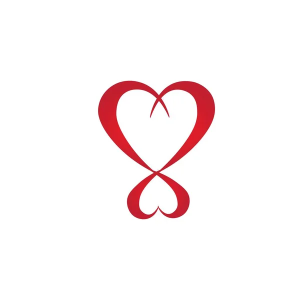 Hart Liefde Illustratie Pictogram Logo Vector Ontwerp — Stockvector