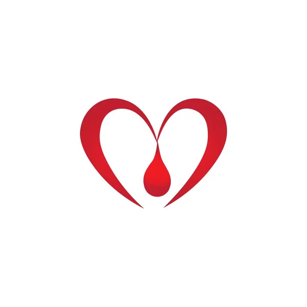 Sangre Ilustración Icono Logo Vector Diseño — Vector de stock