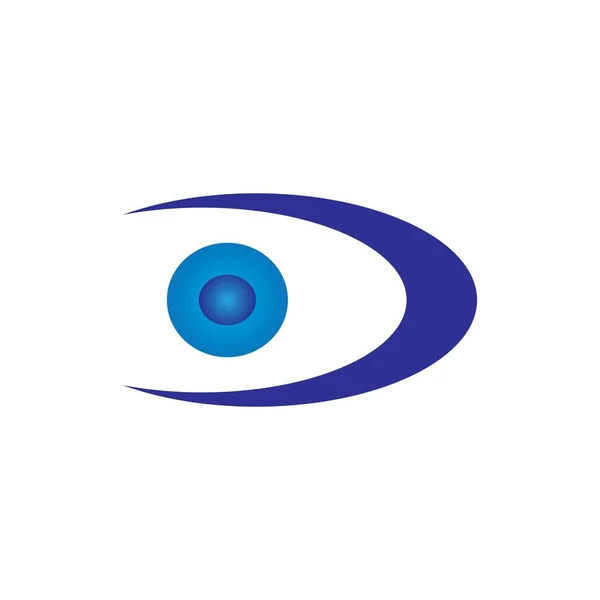 Eye Illustration Icon Logo Vector Design — Stock Vector