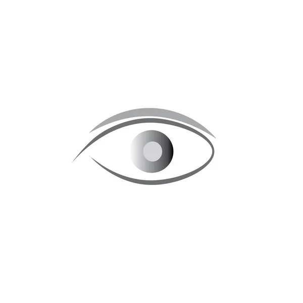 Векторный Дизайн Логотипа Иконки Глаза — стоковый вектор
