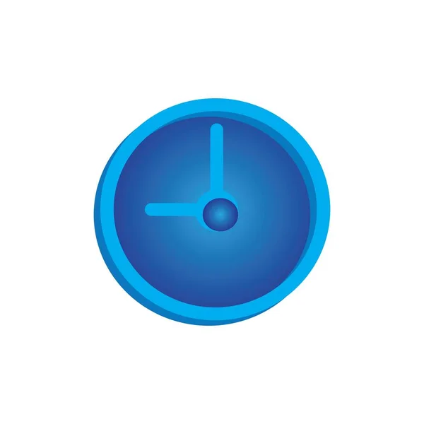 Zeit Illustration Symbol Logo Vektor Design — Stockvektor