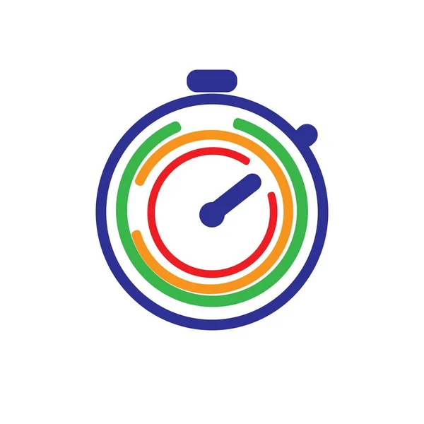 Tiempo Ilustración Icono Logo Vector Diseño — Vector de stock