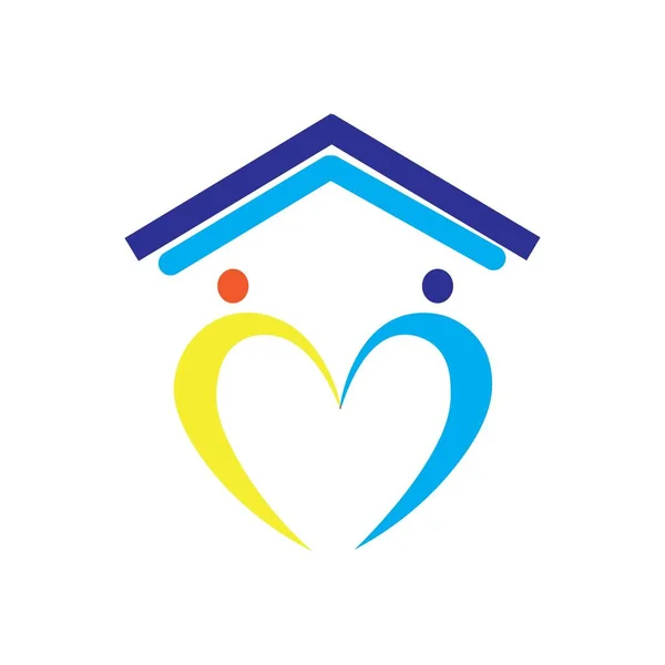 Home Care Illustration Logo Vector Design — Stock Vector