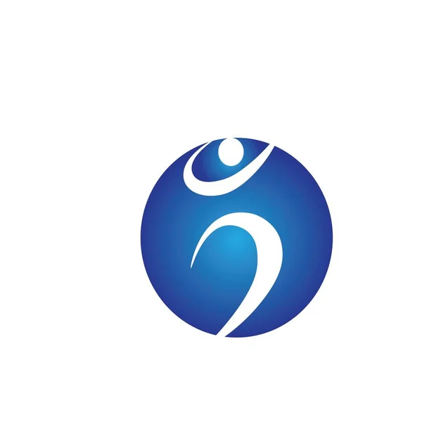 Illustration Athlétique Icône Logo Vecteur Design — Image vectorielle