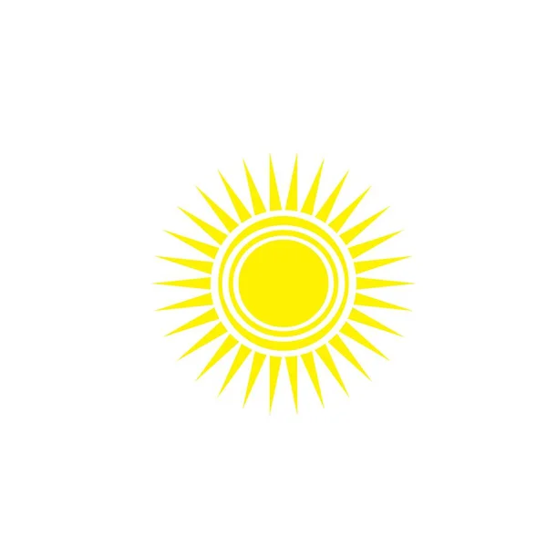 Desenho Vetor Logotipo Ícone Ilustração Solar — Vetor de Stock
