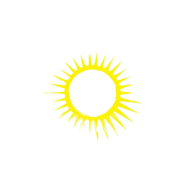Desenho Vetor Logotipo Ícone Ilustração Solar —  Vetores de Stock