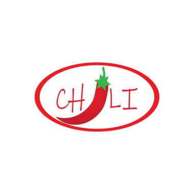 chili illüstrasyon logo vektörü desgn