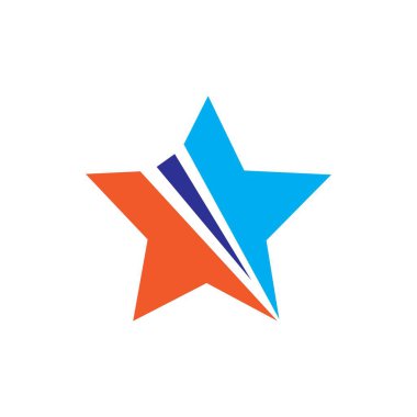 yıldız illüstrasyon logo vektör tasarımı