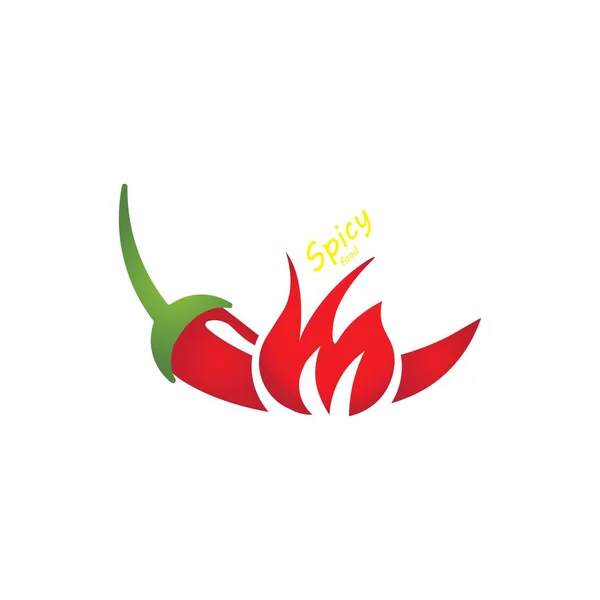 Spicy Illustration Icon Logo Vector Design — Stock Vector