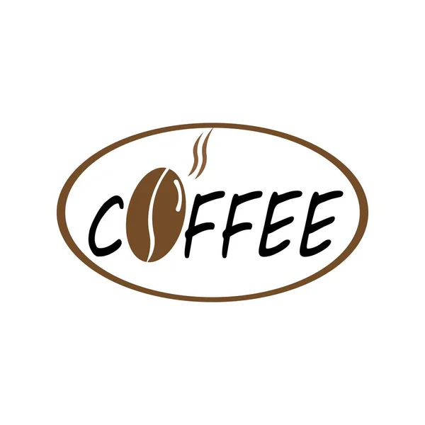 Kaffee Illustration Logo Vektor Design — Stockvektor