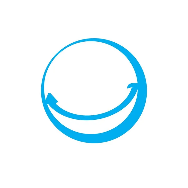 Desain Logo Vektor Gambar Senyum - Stok Vektor