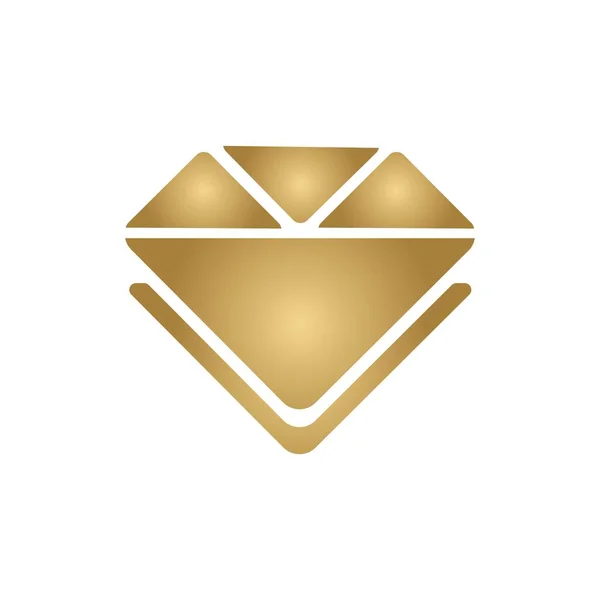 Διαμάντι Εικονογράφηση Λογότυπο Διάνυσμα Σχεδιασμό — Διανυσματικό Αρχείο