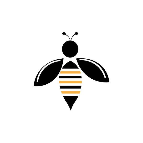 Arı Illüstrasyon Logo Vektör Tasarımı — Stok Vektör