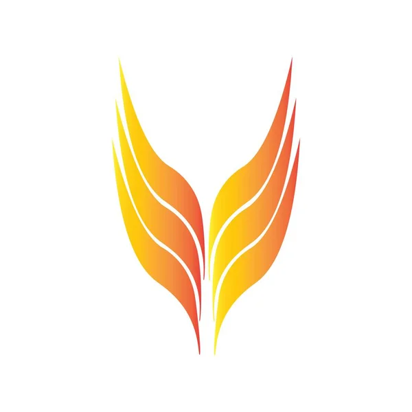 Wings Illustration Logo Vector Design — Stock Vector