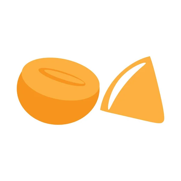 Almond Illustration Logo Vector Design — Stock Vector