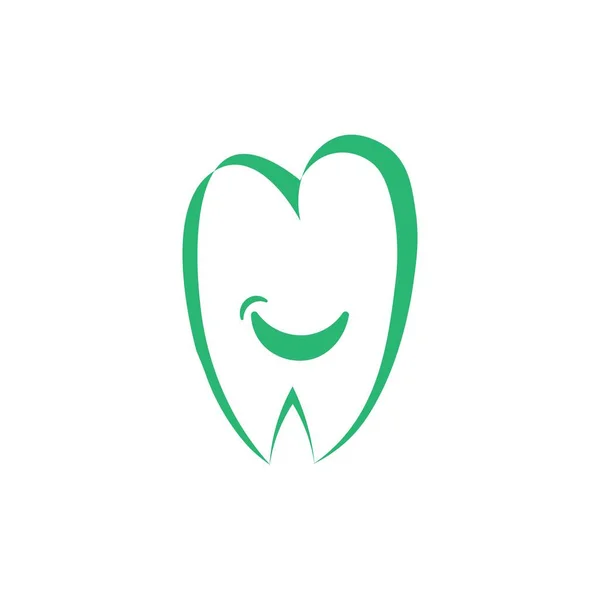 Diseño Vectores Logo Ilustración Dental — Archivo Imágenes Vectoriales