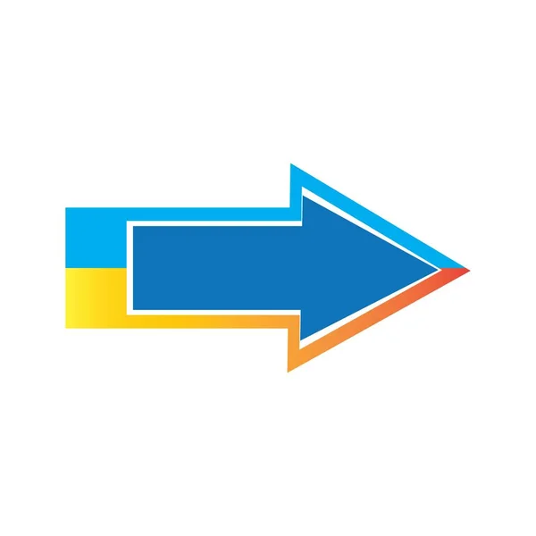 Desenho Vetor Logotipo Ilustração Seta — Vetor de Stock
