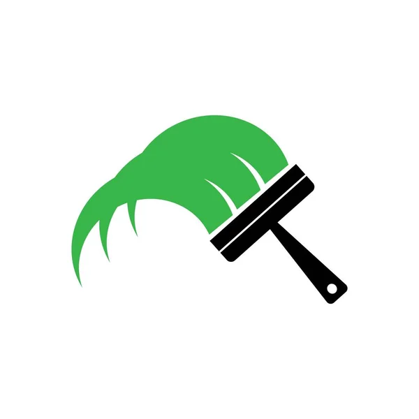 Pennello Illustrazione Logo Disegno Vettoriale — Vettoriale Stock