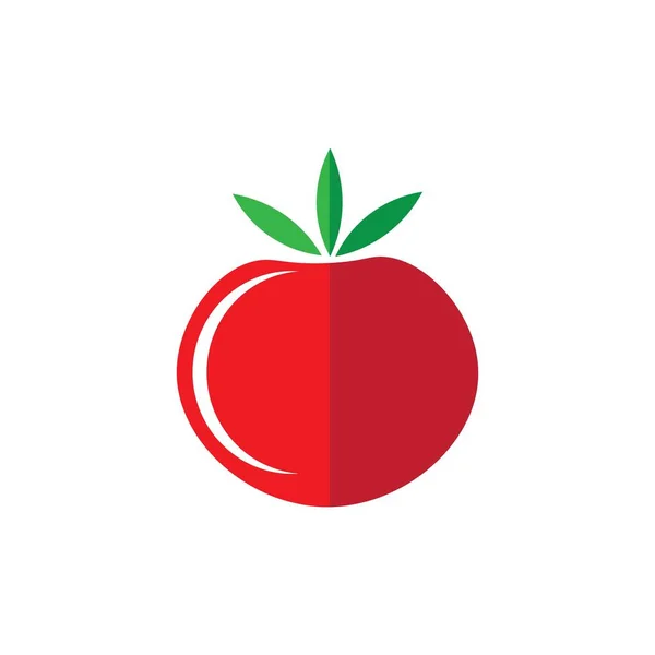 Tomate Illustration Logo Vektor Design — Stockvektor
